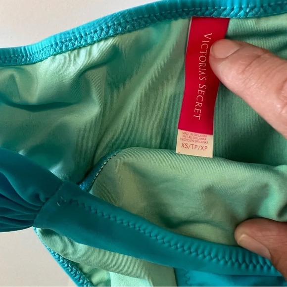 Victoria's Secret's Vintage Low Rise Bikini Bottom Blue Size XS Y2K - Picture 3 of 6
